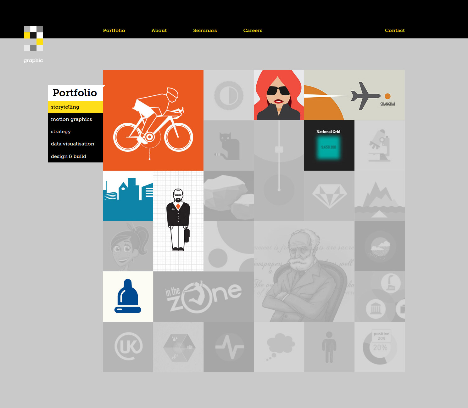 Graphic Digital Agency website screen 1