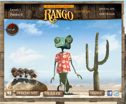 Rango game screen 1