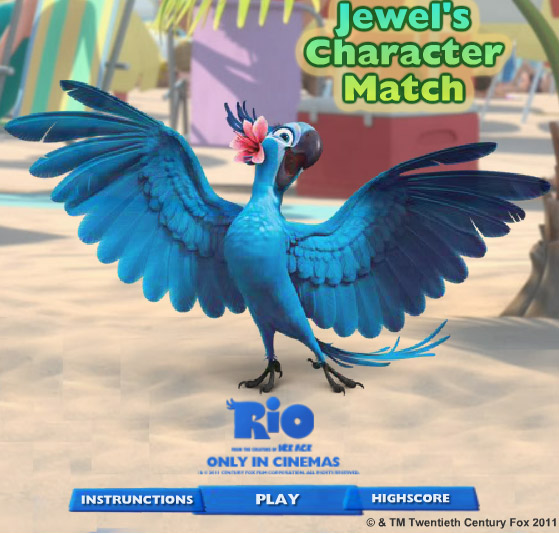 Rio The Movie Bejeweled Game screen 1